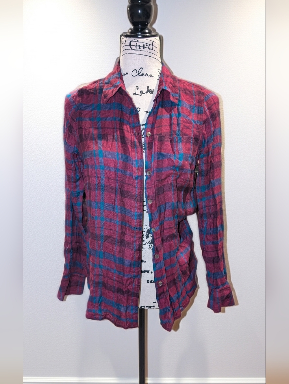 Lucky Brand Plaid Button-Up Shirt - XS
